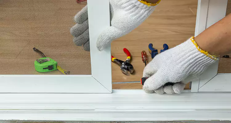 Sliding Glass Door Off Rails Repair in Meadow Woods, FL